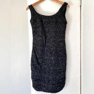 Little Black Cocktail Dress with sequins prom